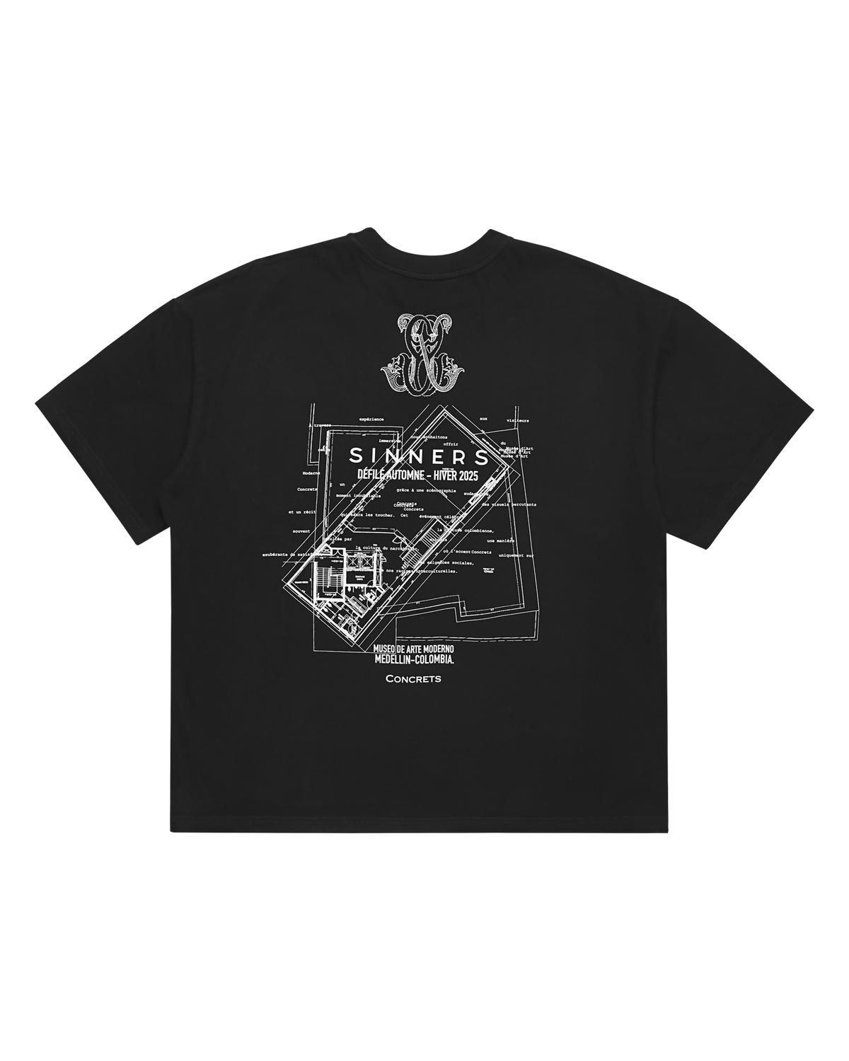 I'M NOT A MODEL T-SHIRT — BLACK — view 2